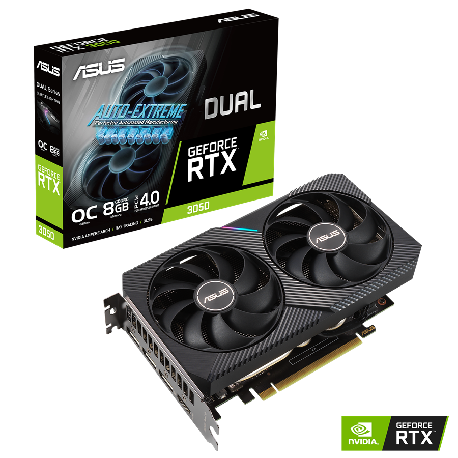 کارت گرافیک ایسوس مدل ASUS DUAL GeForce RTX 3050 OC Edition 6GB GDDR6