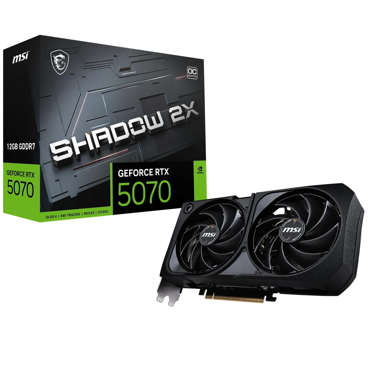 کارت گرافیک MSI RTX 5070 Shadow 2X OC 12GB
