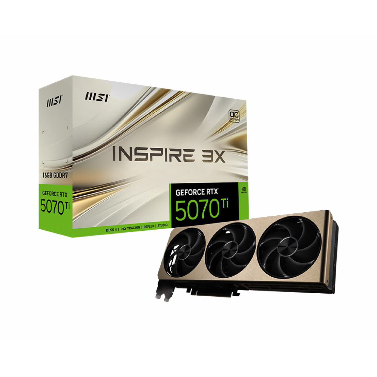کارت گرافیک MSI RTX 5070 Ti Inspire 3X OC 16GB